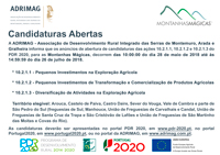 DLBC - Abertura de Candidaturas - 10.2.1.1  |  10.2.1.2  |  10.2.1.3